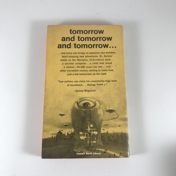 Nine Tomorrows by Isaac Asimov Paperback Fawcett Crest 1969 TI344 - Picture 4 of 5